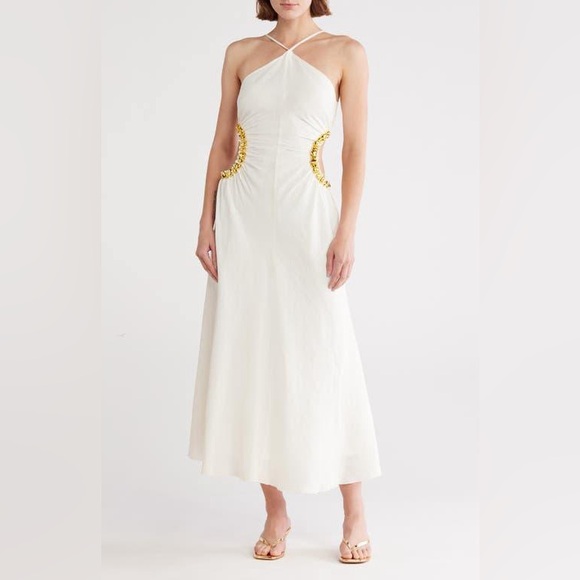 Cult Gaia Silvia Halter Dress Size 6 - Picture 1 of 3